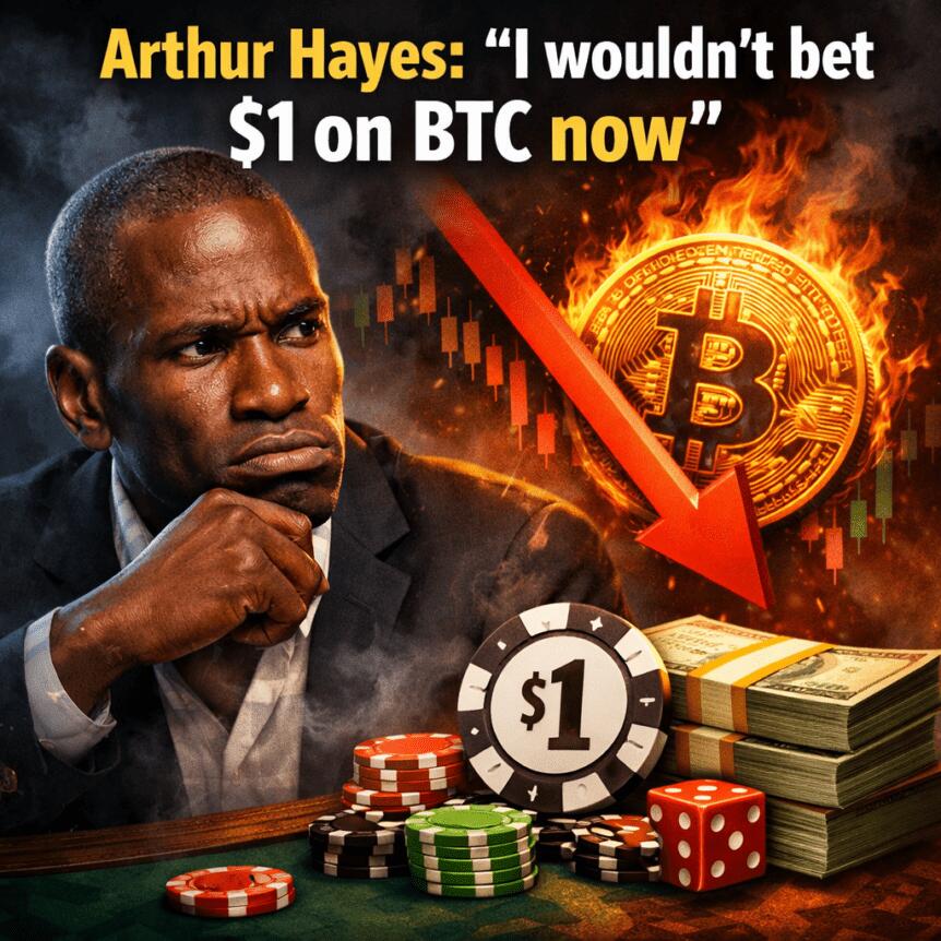 Bitcoin permabull Arthur Hayes: I wouldn’t bet $1 on BTC now