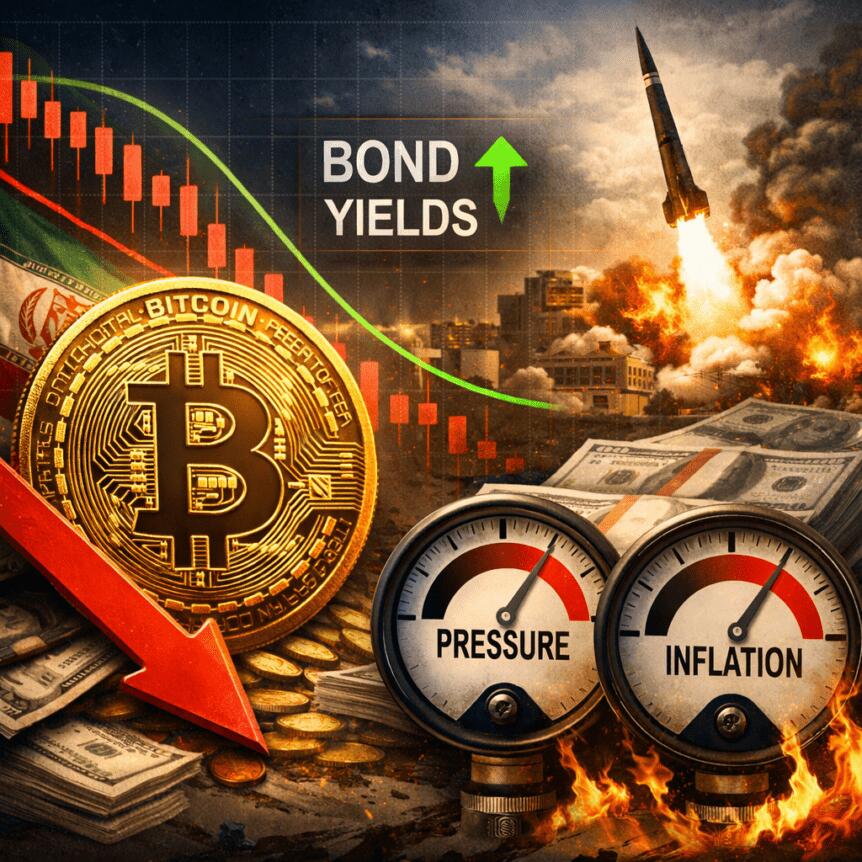 Bitcoin Under Pressure As Yields Rise, Iran Conflict, Inflation Risk