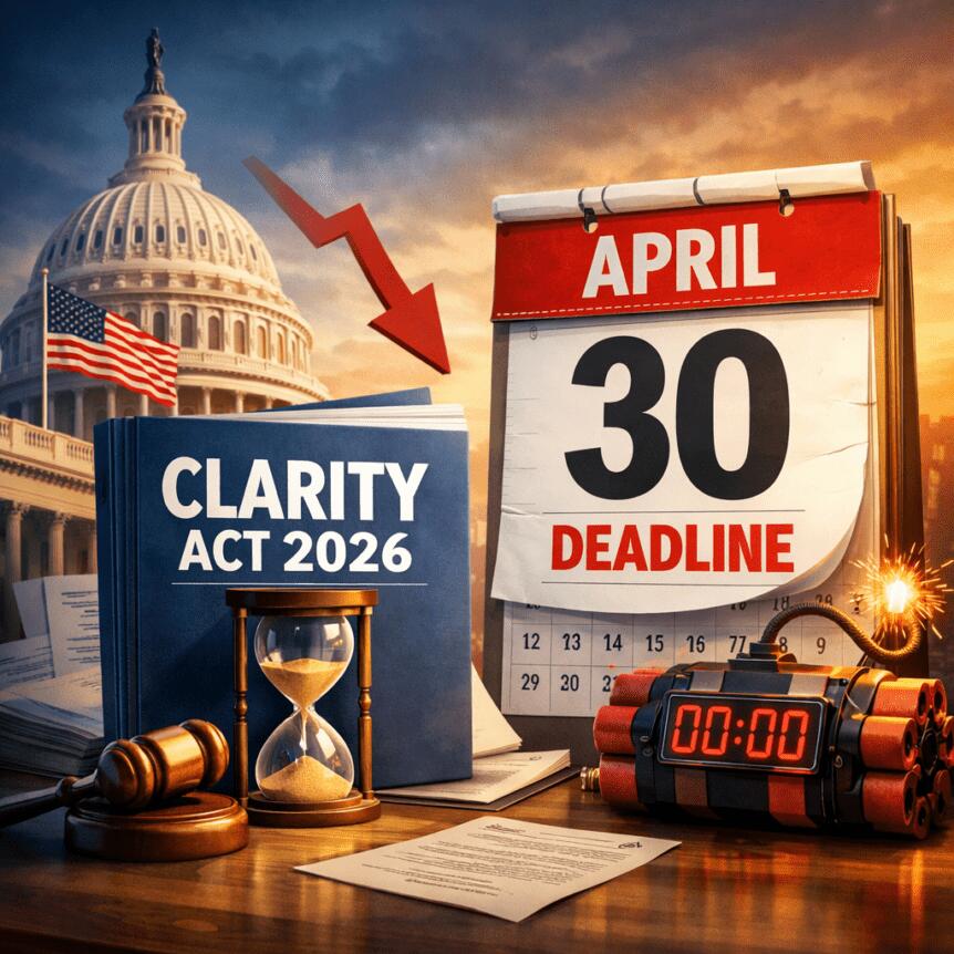 CLARITY Act 2026: Odds extremely low if not passed before April, Exec