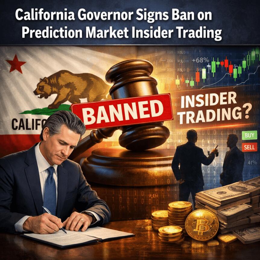 California Governor Signs Ban on Prediction Market Insider Trading