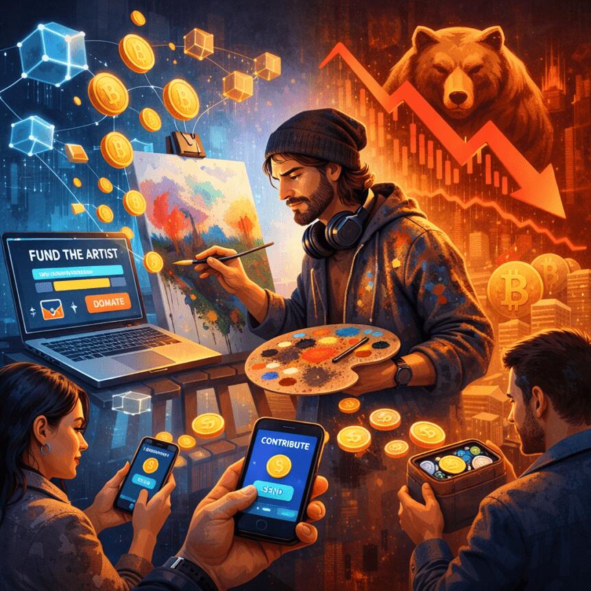 Decentralized crowdfunding helps artists weather crypto bear markets