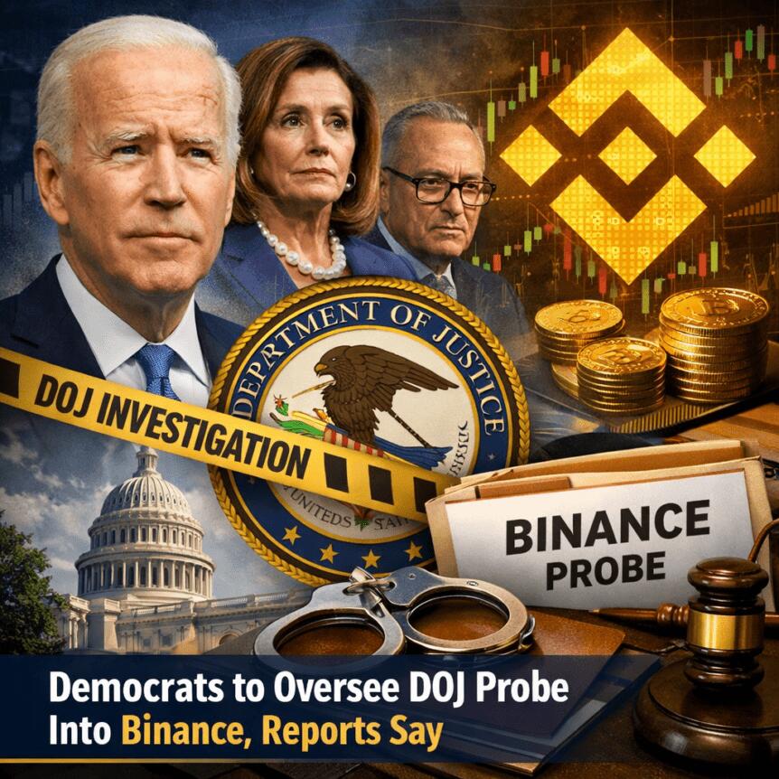 Democrats To Oversee Doj Probe Into Binance, Reports Say