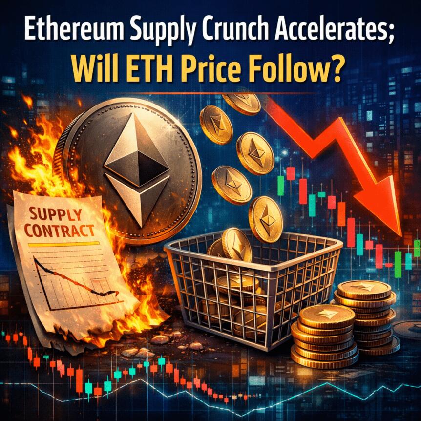 Ethereum Supply Crunch Accelerates; Will ETH Price Follow? Ethereum Supply Crunch Accelerates; Will Eth Price Follow?