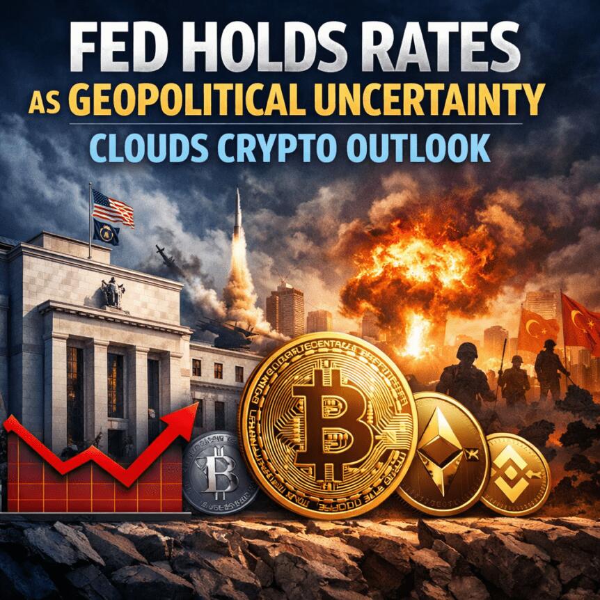 Fed Holds Rates As Geopolitical Uncertainty Clouds Crypto Outlook