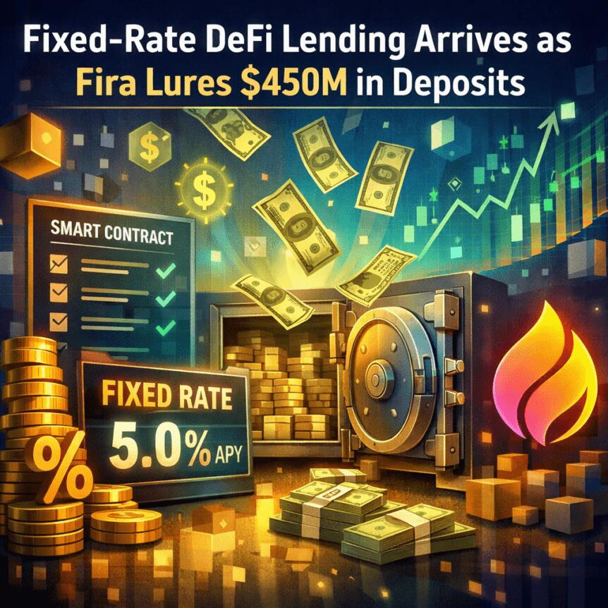 Fixed-Rate Defi Lending Arrives As Fira Lures $450m In Deposits