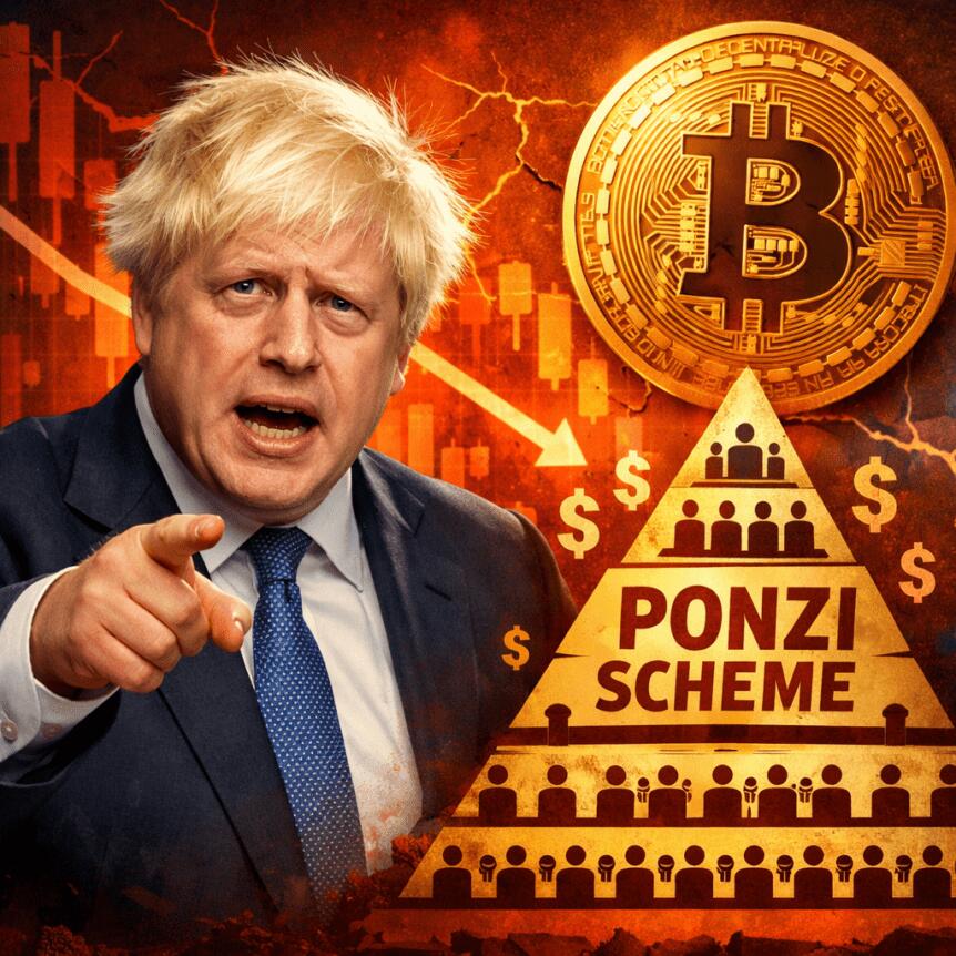 Former UK Prime Minister Boris Johnson Calls Bitcoin a Ponzi Scheme
