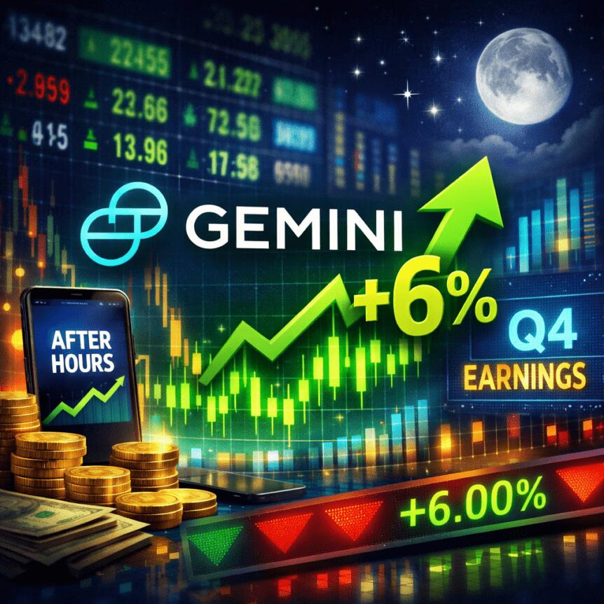 Gemini stock gains 6% after-hours on Q4 earnings