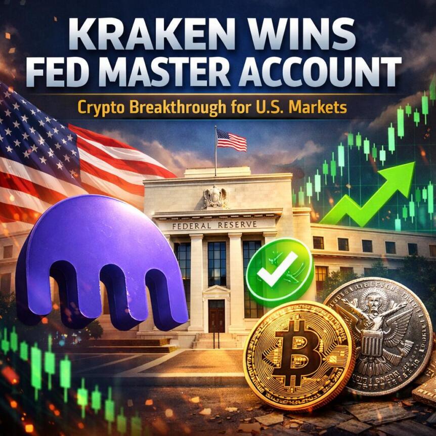 Kraken Wins Fed Master Account In Crypto Breakthrough For U.s. Markets