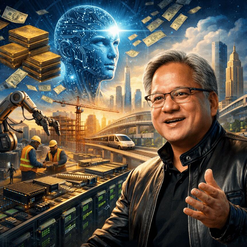 Nvidia's Huang: Ai Will Boost Jobs; Trillions In Infrastructure