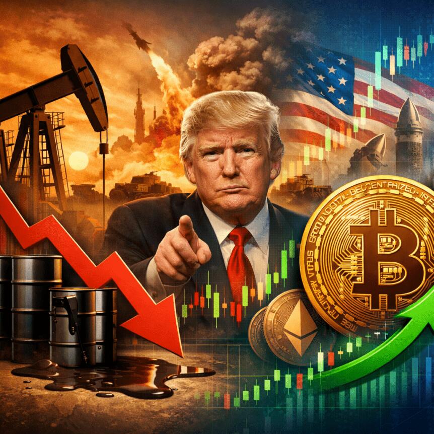 Oil Slides As Crypto Climbs Amid Mixed Trump Signals On Iran War