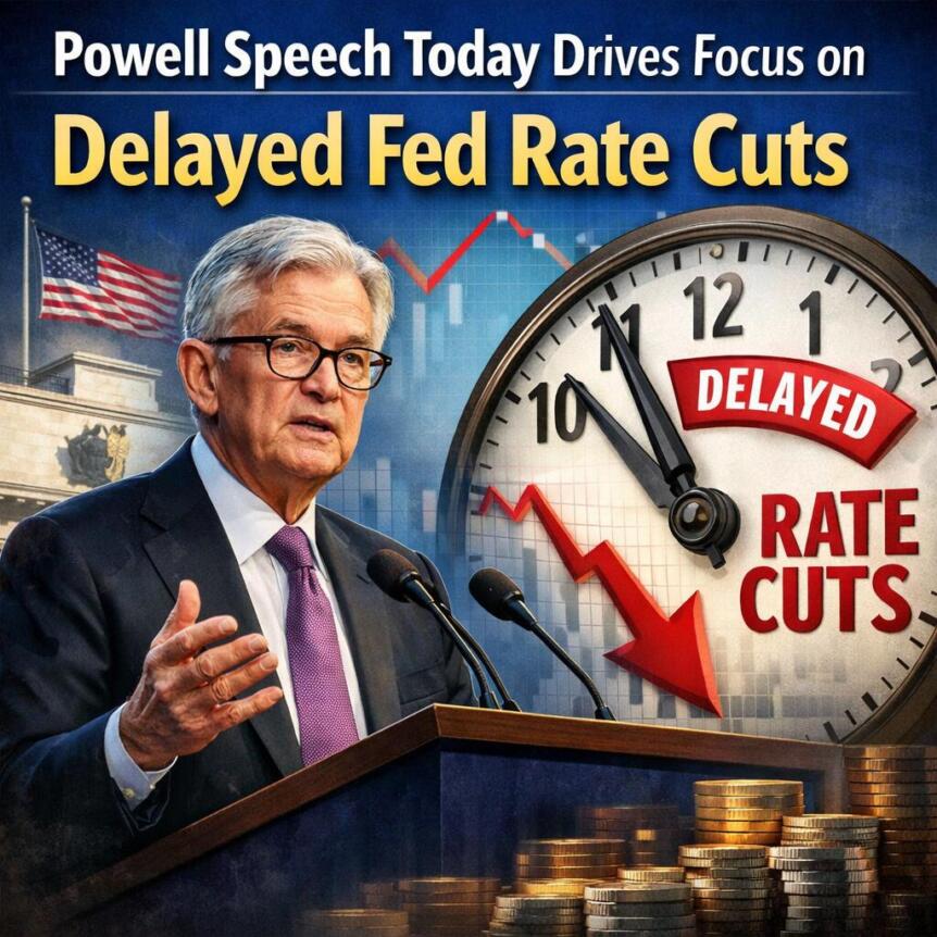 Powell Speech Today Drives Focus on Delayed Fed Rate Cuts Powell Speech Today Drives Focus On Delayed Fed Rate Cuts
