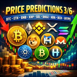 Price Predictions 3/6: Btc,eth,bnb,xrp,sol,doge,ada,bch,hype,xmr
