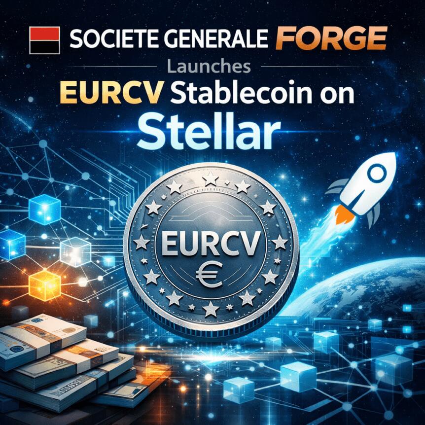 Societe Generale FORGE Launches EURCV Stablecoin on Stellar