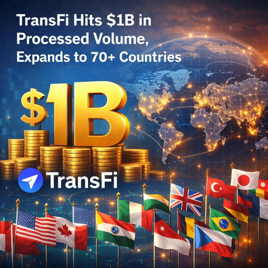 Transfi Hits $1b In Processed Volume, Expands To 70+ Countries