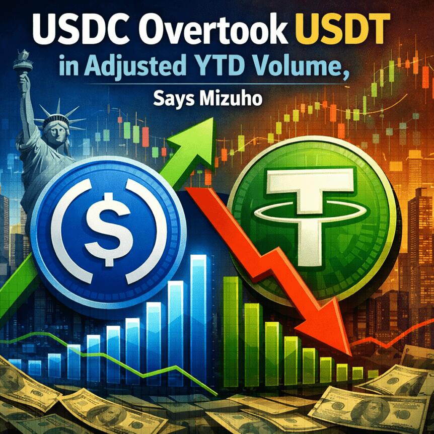 USDC Overtook USDT in Adjusted YTD Volume, Says Mizuho