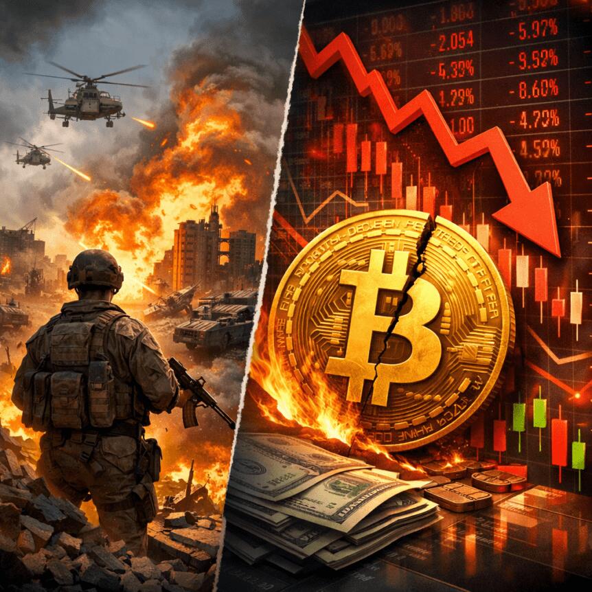 War Triggers Risk-Off in Bitcoin and Stocks as Traders Pull Back
