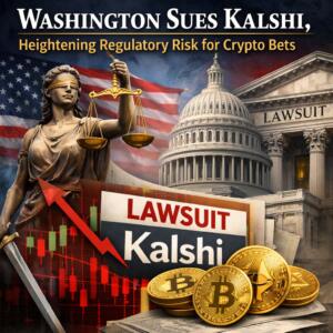 Washington Sues Kalshi, Heightening Regulatory Risk For Crypto Bets