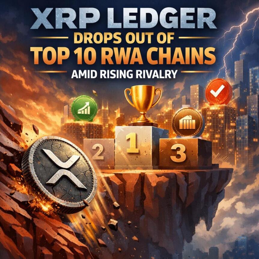 XRP Ledger Drops Out of Top 10 RWA Chains Amid Rising Rivalry