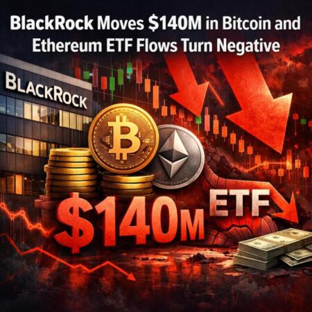 Cb 458860 Blackrock Moves 140m In Bitcoin And Ethereum Etf Flows Turn Negative