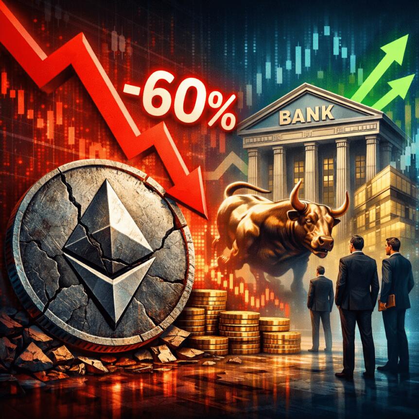 ETH Drops 60% from 2025 High, Yet TradFi Bets on ETH: Here’s Why