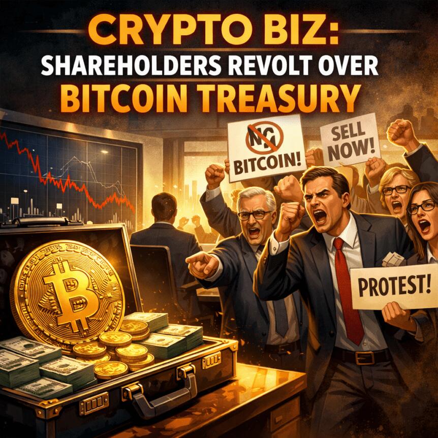 Crypto Biz: Shareholders Revolt Over Bitcoin Treasury