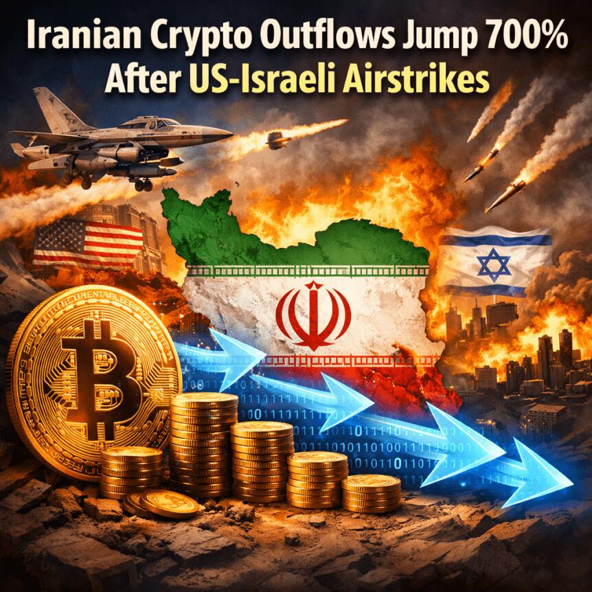 Iranian Crypto Outflows Jump 700% After Us-Israeli Airstrikes