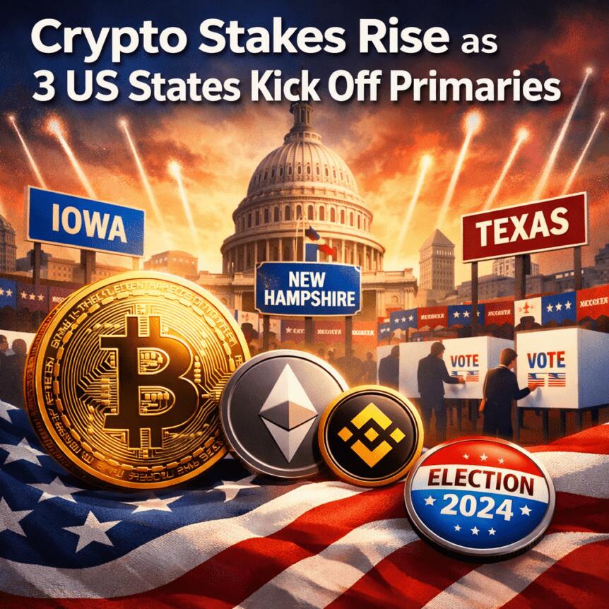 Crypto stakes rise as 3 US states kick off primaries