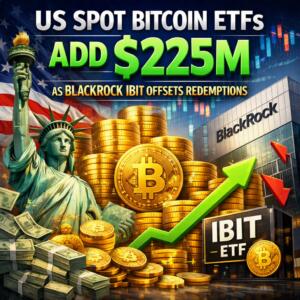 US Spot Bitcoin ETFs Add $225M as BlackRock IBIT Offsets Redemptions Us Spot Bitcoin Etfs Add $225m As Blackrock Ibit Offsets Redemptions