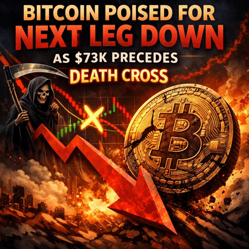 Bitcoin Poised for Next Leg Down as $73K Precedes Death Cross
