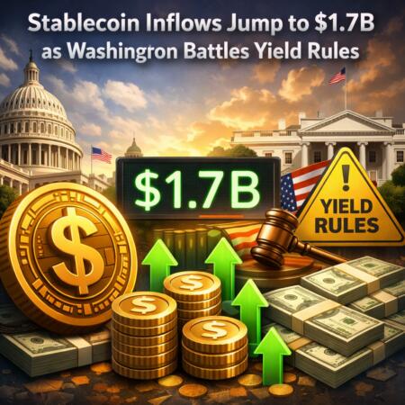 Stablecoin Inflows Jump To $1.7b As Washington Battles Yield Rules