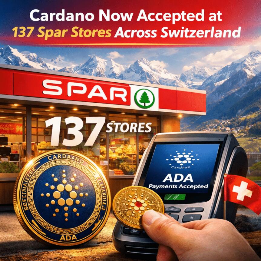 Cardano Now Accepted at 137 Spar Stores Across Switzerland