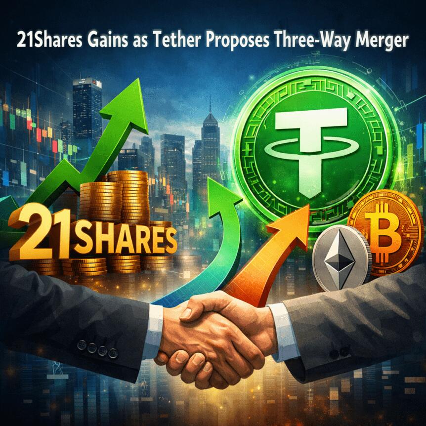 21shares Gains As Tether Proposes Three-Way Merger
