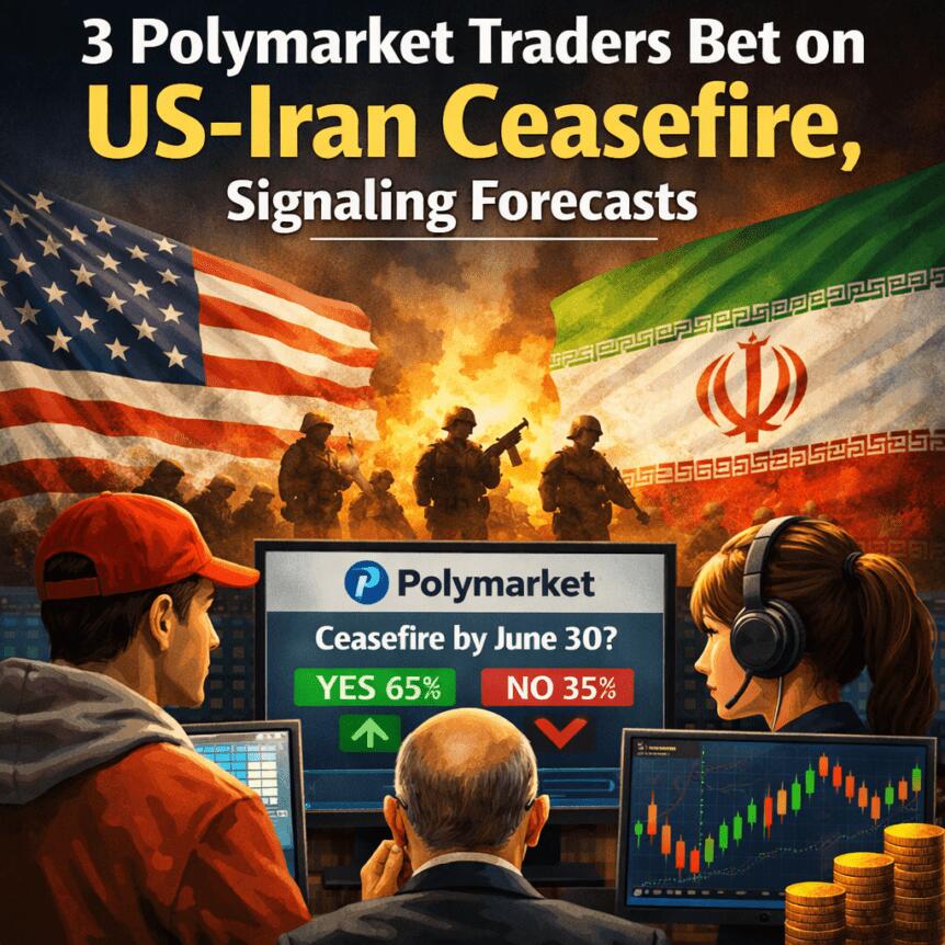 3 Polymarket Traders Bet on US-Iran Ceasefire, Signaling Forecasts
