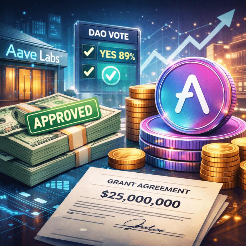 Aave Dao Approves $25m Grant And Token Allocation For Aave Labs
