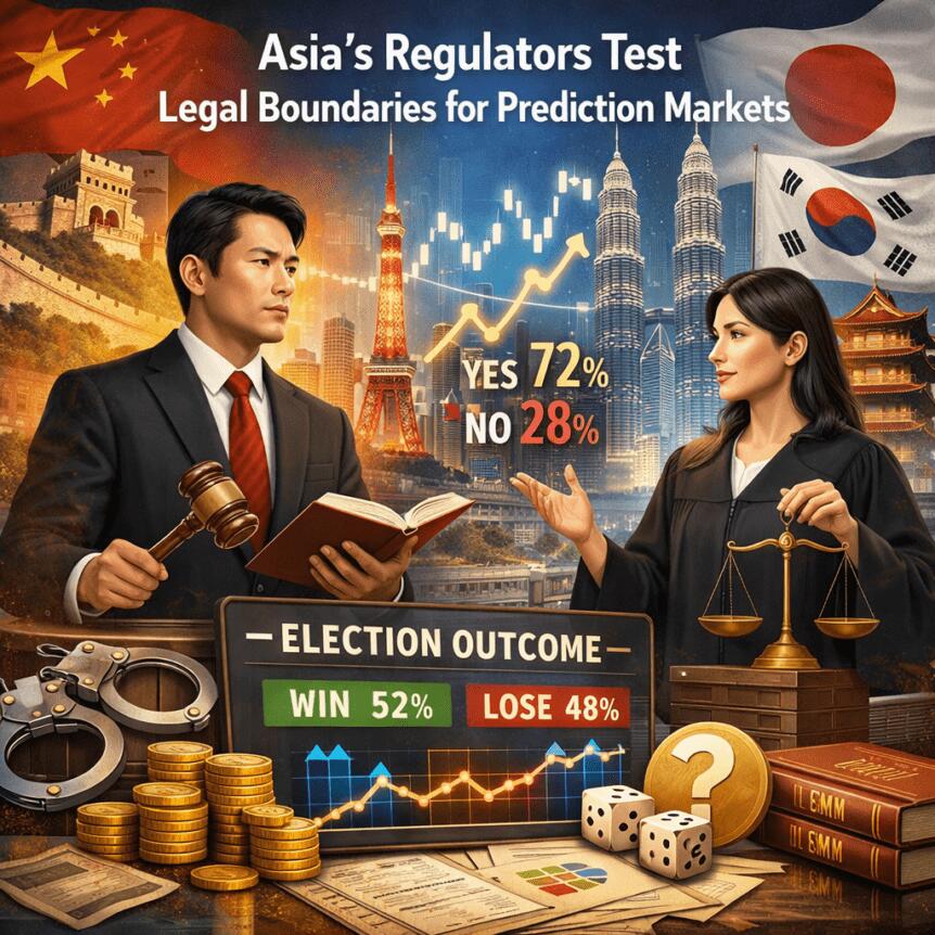 Asia’s Regulators Test Legal Boundaries for Prediction Markets Asia's Regulators Test Legal Boundaries For Prediction Markets