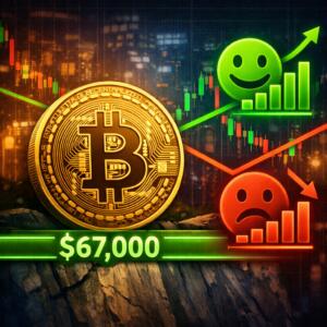 Bitcoin Holds $67k Support As Sentiment Diverges From Price