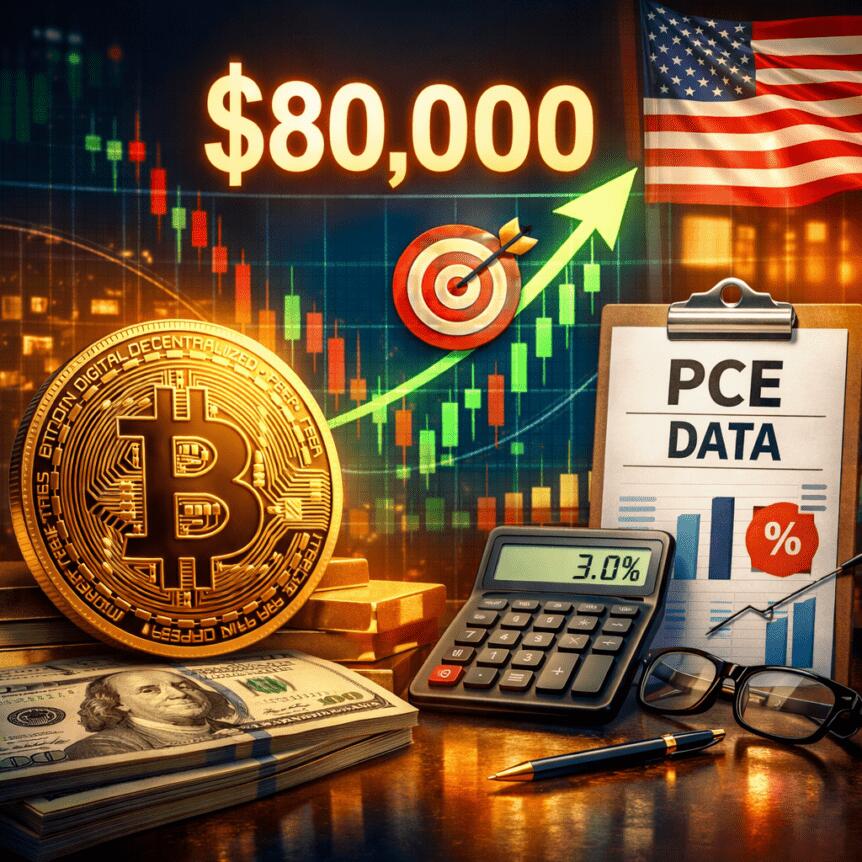 Bitcoin holds near $80K as US PCE data keeps price target intact Bitcoin Holds Near $80k As Us Pce Data Keeps Price Target Intact