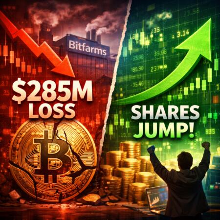 Bitfarms Posts $285m Loss As Bitcoin Falls, But Shares Jump Anyway