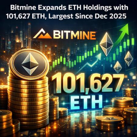 Bitmine Expands Eth Holdings With 101,627 Eth, Largest Since Dec 2025