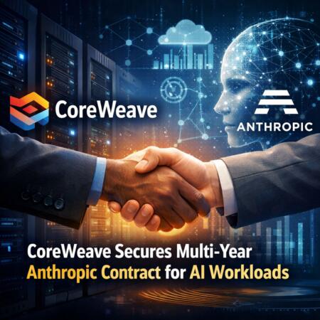 Coreweave Secures Multi-Year Anthropic Contract For Ai Workloads
