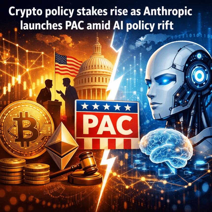 Crypto policy stakes rise as Anthropic launches PAC amid AI policy rift