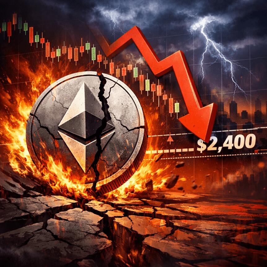 Ethereum at risk of 2026 lows as $2,400 support fails to hold