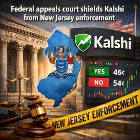 Federal Appeals Court Shields Kalshi From New Jersey Enforcement
