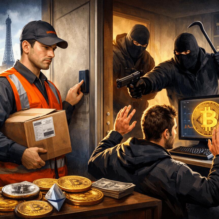 France: Armed Break-In After Fake Courier Targets Crypto Worker