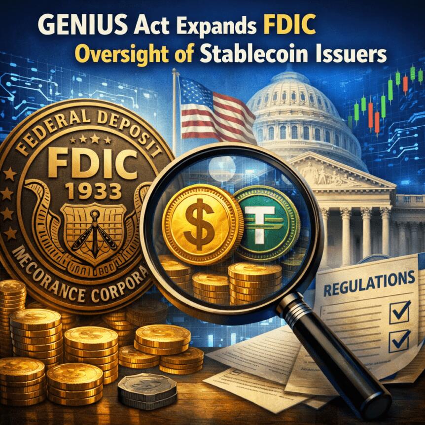 GENIUS Act Expands FDIC Oversight of Stablecoin Issuers