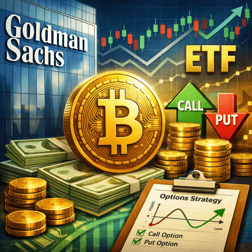 Goldman Sachs Plans Bitcoin Income ETF Using Options Strategy