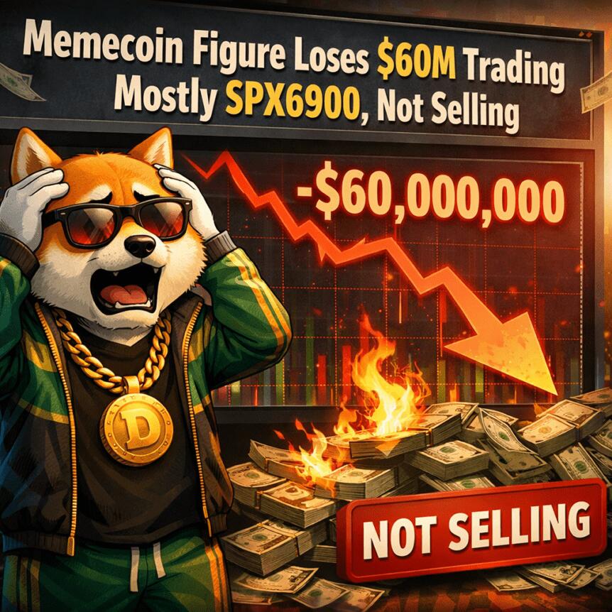 Memecoin figure loses $60M trading mostly SPX6900, not selling