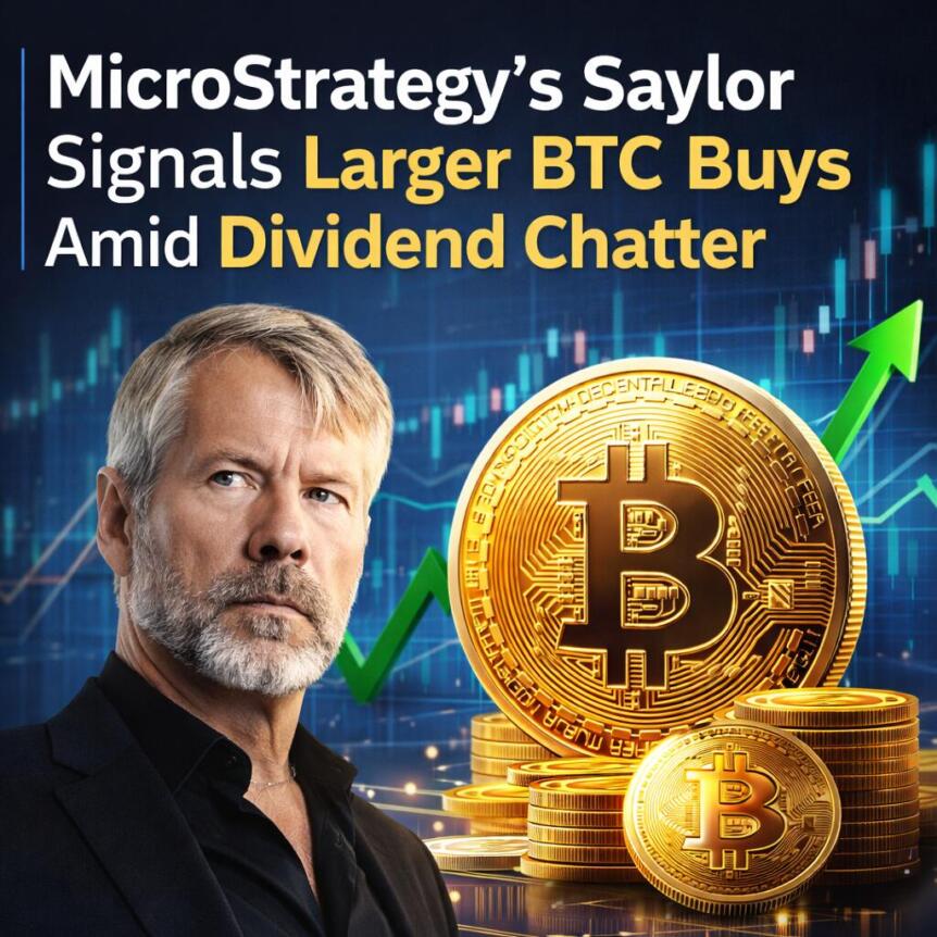 Microstrategy's Saylor Signals Larger Btc Buys Amid Dividend Chatter