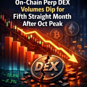 On-Chain Perp Dex Volumes Dip For Fifth Straight Month After Oct Peak