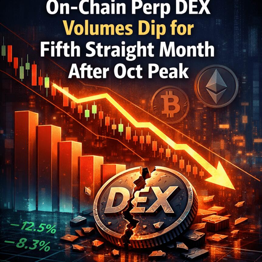 On-Chain Perp DEX Volumes Dip for Fifth Straight Month After Oct Peak